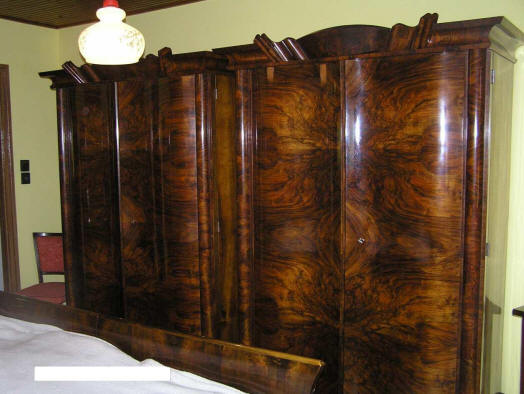 Art Deco Walnut Bedroom Suite.
