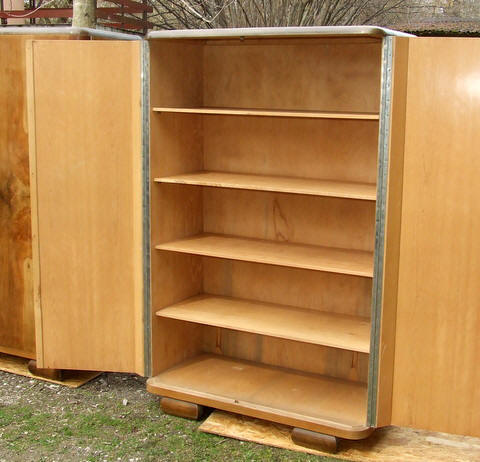 Art deco triple wardrobe.