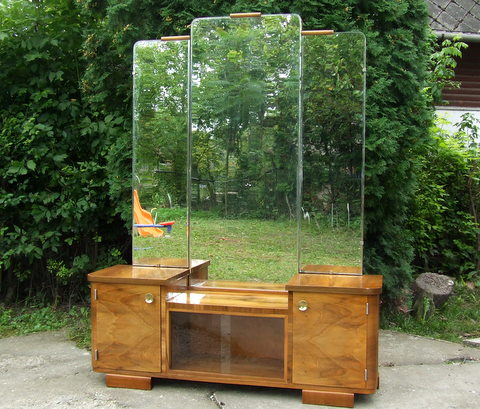 Art Deco Dressing Table or Vanity.