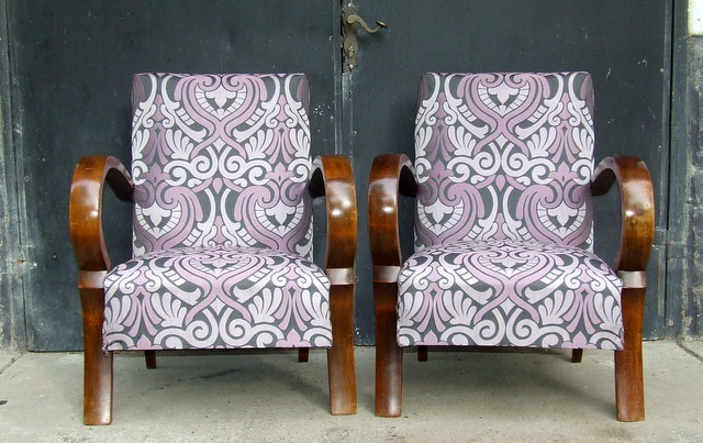 Art Deco chairs.