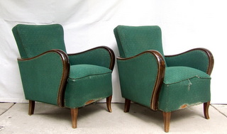 Art Deco armchairs. For upholstery.
