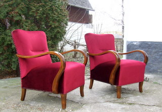 Art Deco Armchairs.