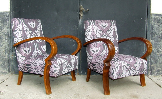 Pair of Art Deco armchairs.