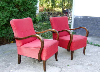 Art Deco Club Chairs. 1930's.