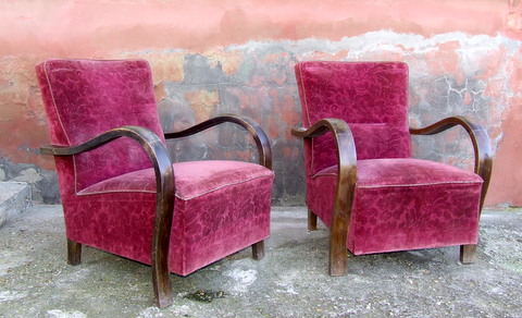 Pair of Art Deco Armchairs
