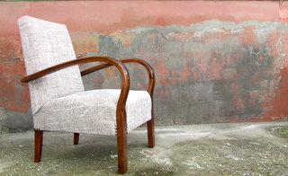 Single Art Deco Armchair.