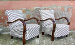 Pair of Art Deco Club Chairs.
