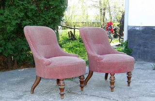 Pair of Victorian Nursing Chairs.